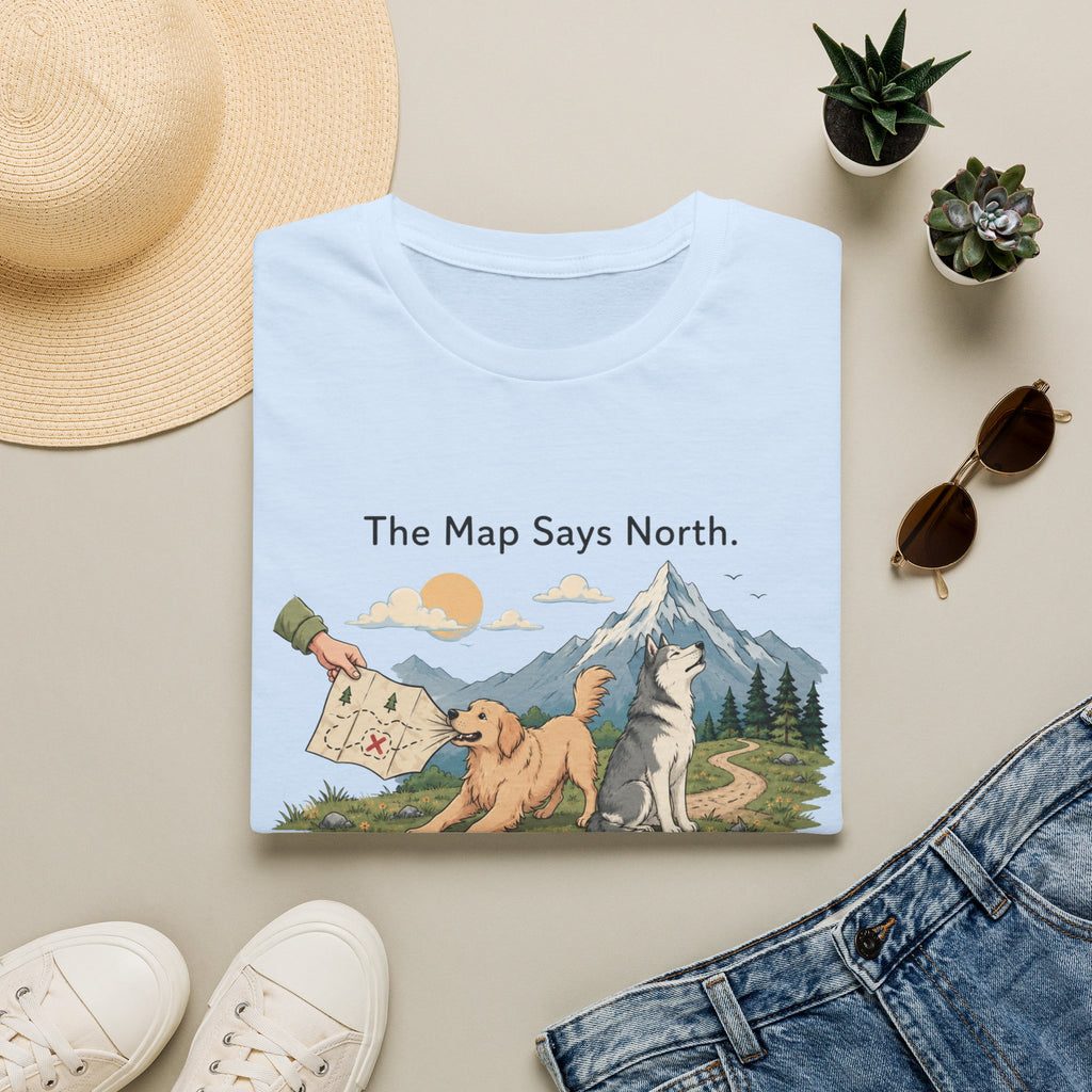 The Map Say North The Howl Say Adventure T-Shirt