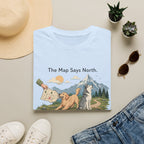 The Map Say North The Howl Say Adventure T-Shirt