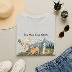 The Map Say North The Howl Say Adventure T-Shirt