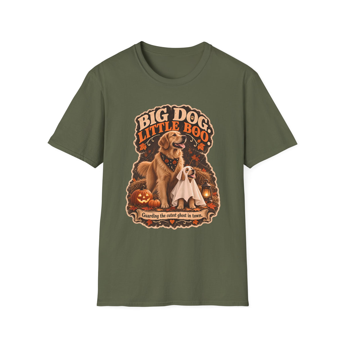 Big Dog Little Boo Golden Retriever Mom & Pup T-Shirt | Halloween Dog Design