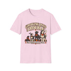 Growing Into Trouble Dogs Halloween T-Shirt | Pumpkin Orange Crew Tee
