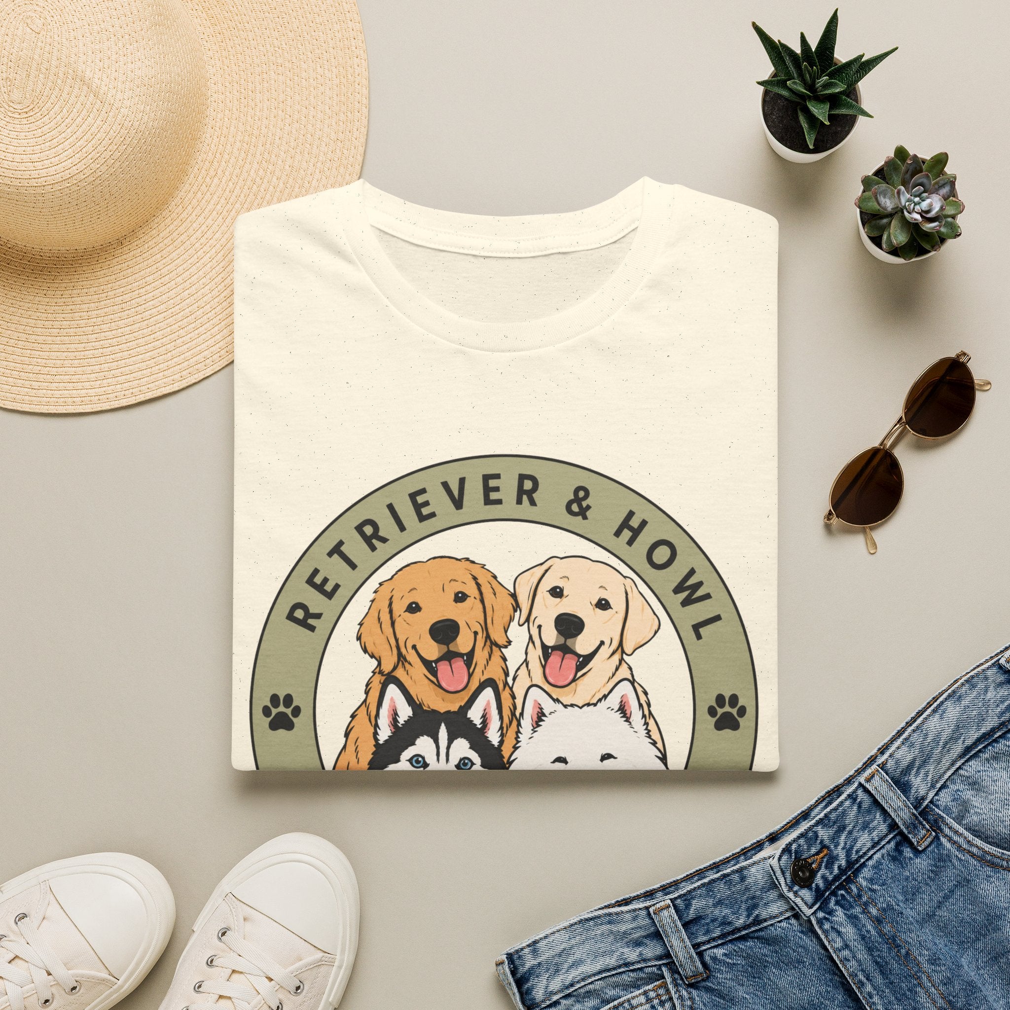 Retriever & Howl The Goodest Family T-Shirt