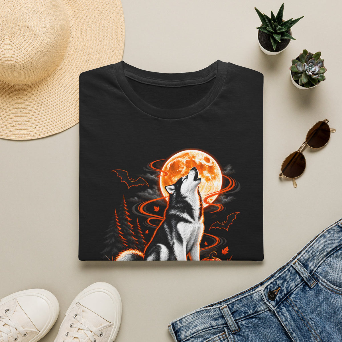 Moonlight Complaint Department T-Shirt | Howl at Night Halloween Wolf Tee