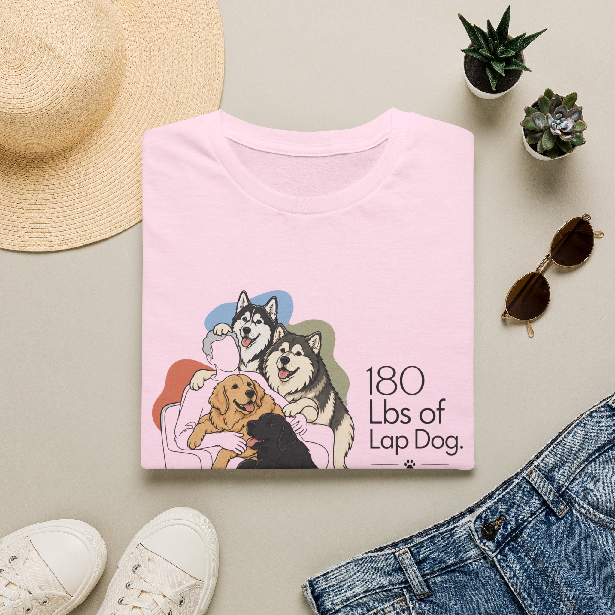 180 Lbs of Lap Dog T-Shirt