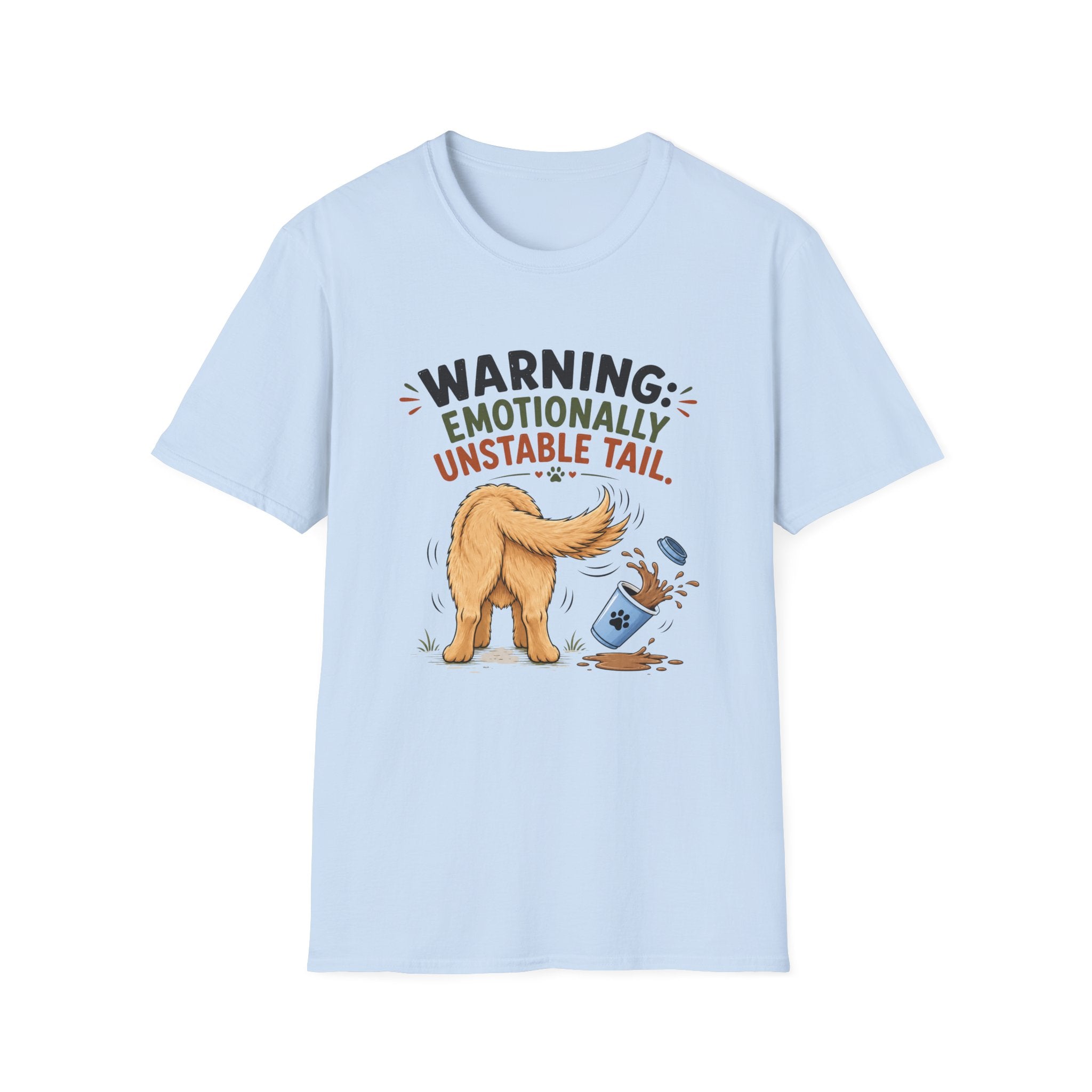 Warning Emotionally Unstable Tail T-Shirt