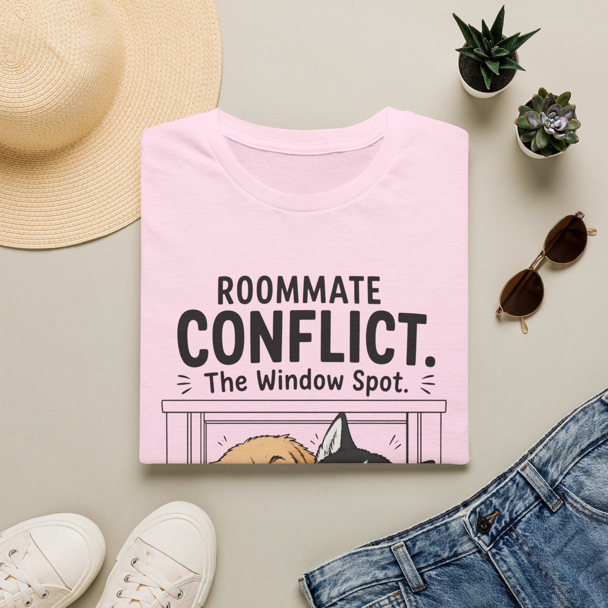 Roommate Conflict The Window Spot T-Shirt