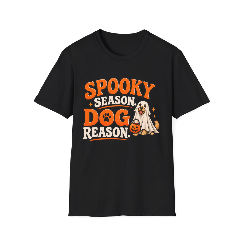 Spooky Season Dog T-Shirt | Halloween Ghost Pup Graphic Tee