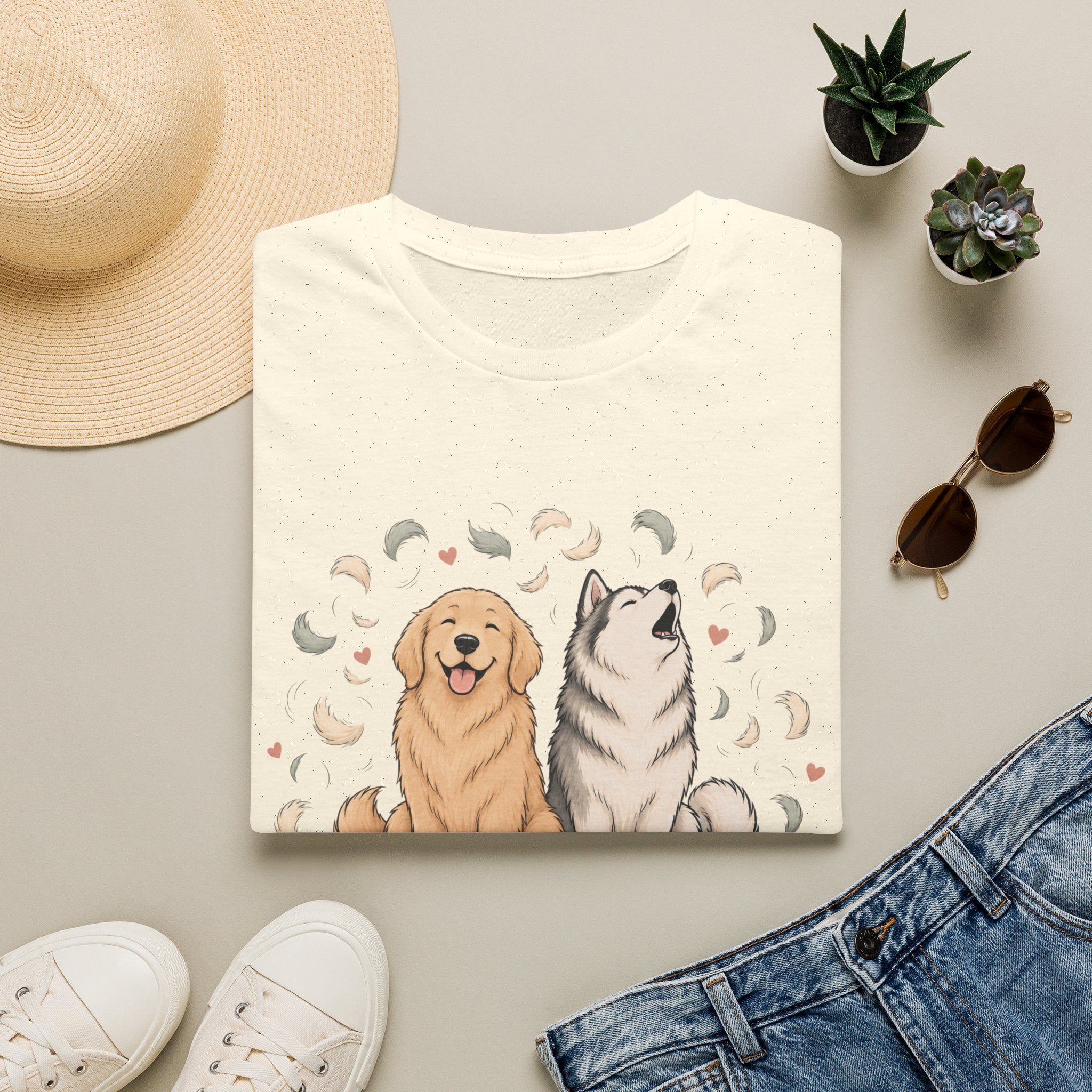 Double the Fluff Triple the Vacuuming T-Shirt