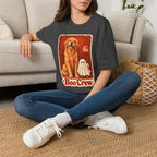 Golden Retriever Boo Crew T-Shirt | Halloween Dog Ghost Design