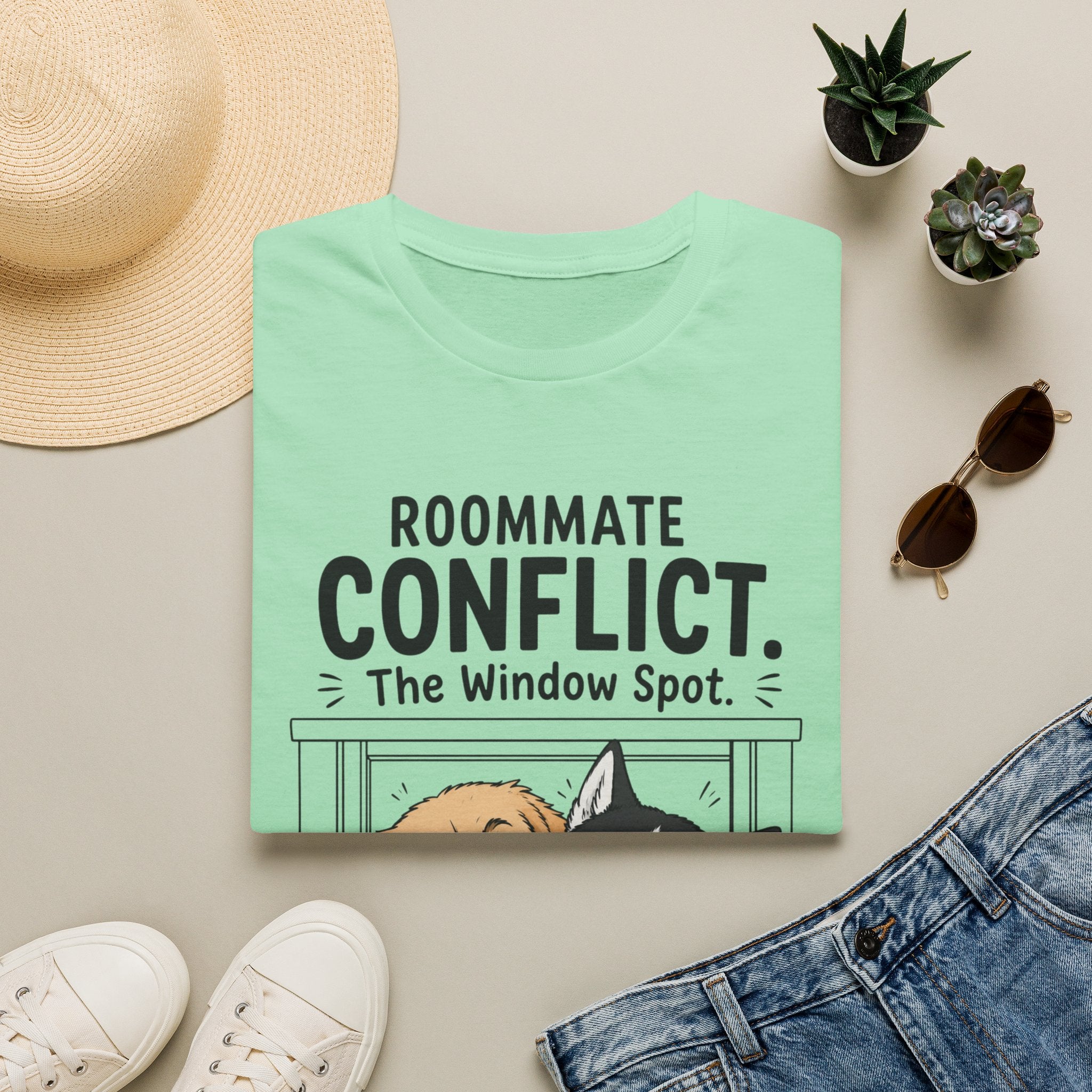 Roommate Conflict The Window Spot T-Shirt