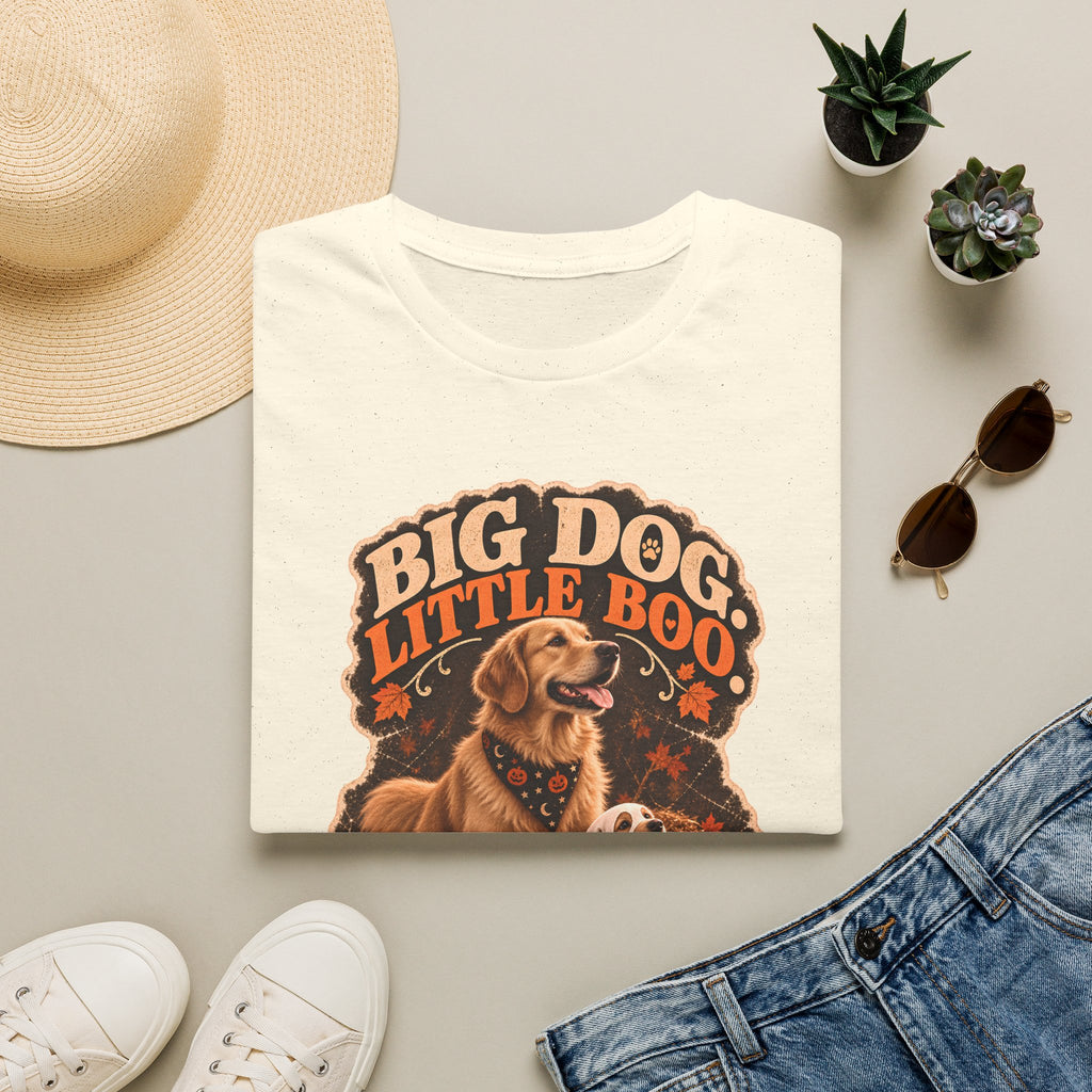Big Dog Little Boo Golden Retriever Mom & Pup T-Shirt | Halloween Dog Design