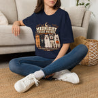 Midnight Treat Patrol T-Shirt | Halloween Dog Squad, Moon & Bats