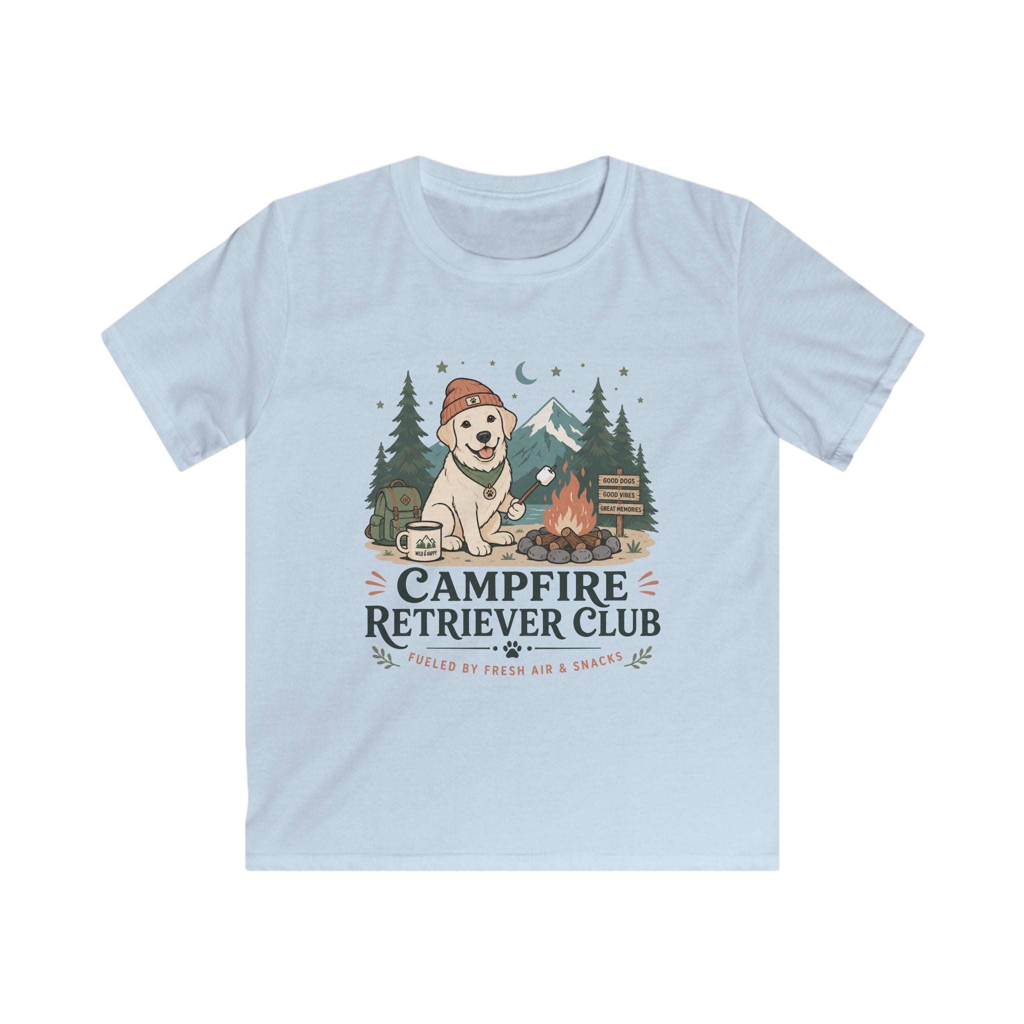 Camp Fire Retriever Club Kids Tee
