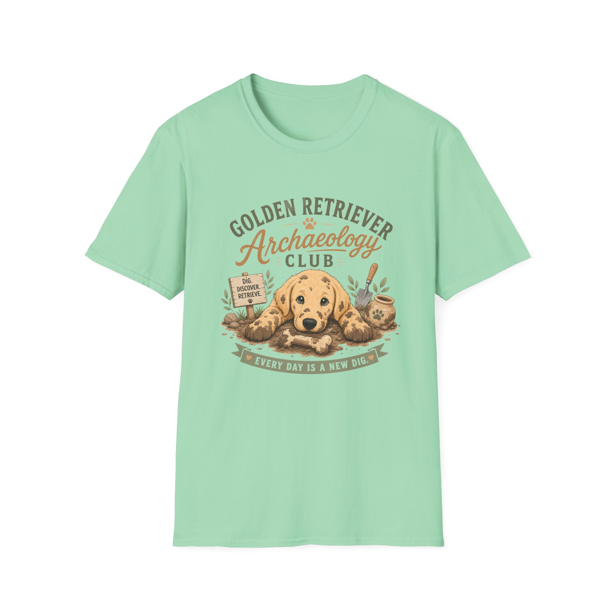 Golden Retriever Archaeology Club T-Shirt