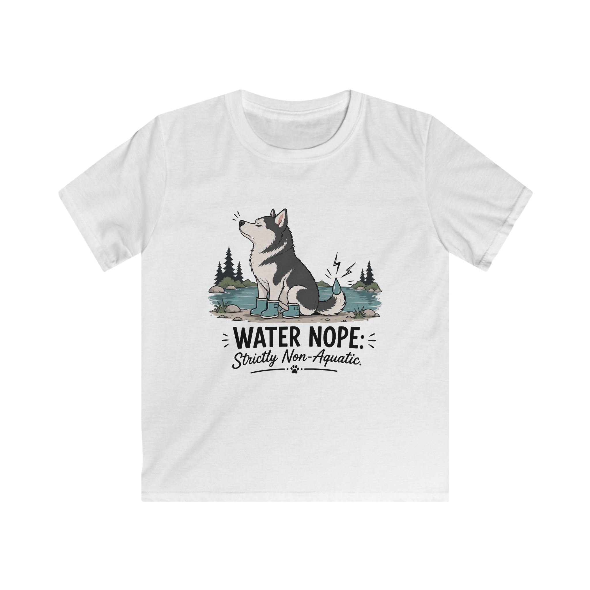 Water Nope Strictly Non-Aquatic Kids Tee