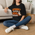 Spooky Season Dog T-Shirt | Halloween Ghost Pup Graphic Tee