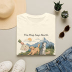 The Map Say North The Howl Say Adventure T-Shirt