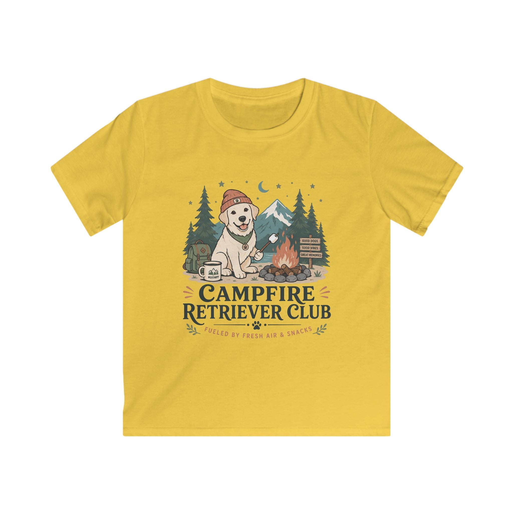 Camp Fire Retriever Club Kids Tee