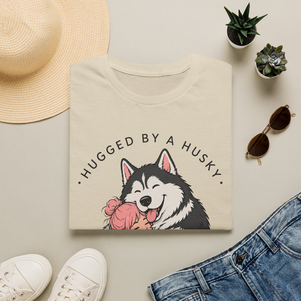 Hugged by a Husky T-Shirt