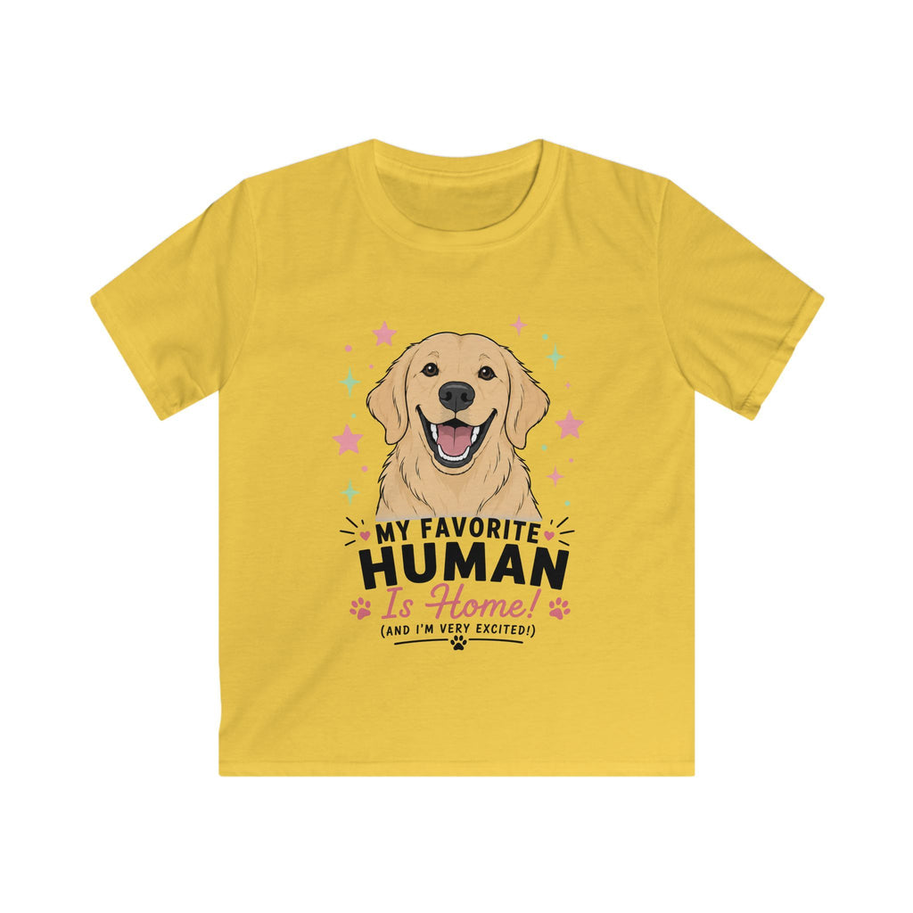 My Favorite Human is Home Kids Tee