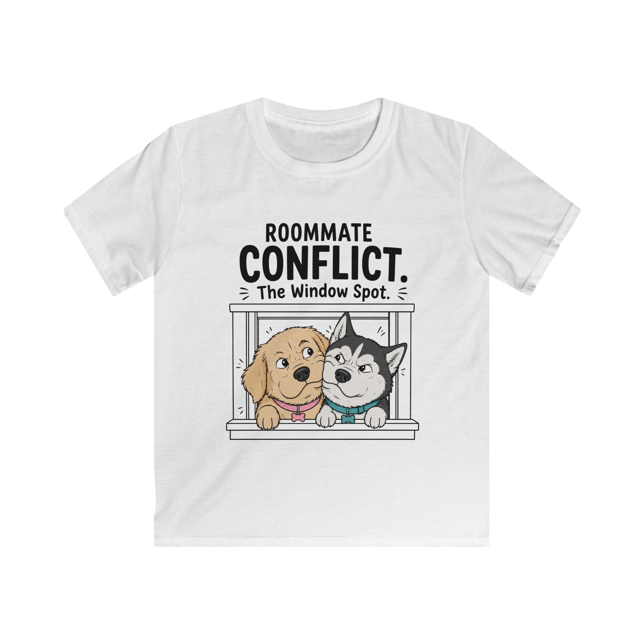 Roommate Conflict The Window Spot Kids Tee