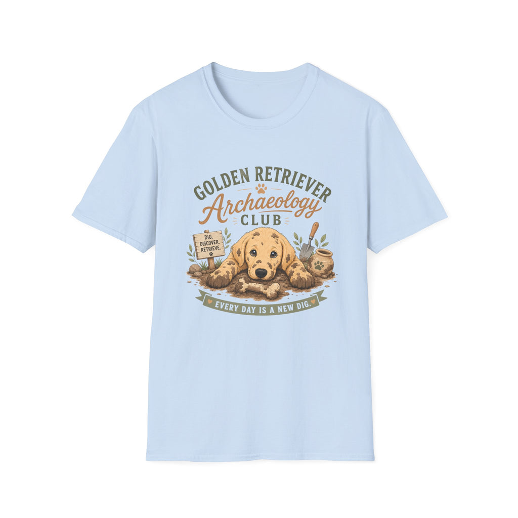 Golden Retriever Archaeology Club T-Shirt