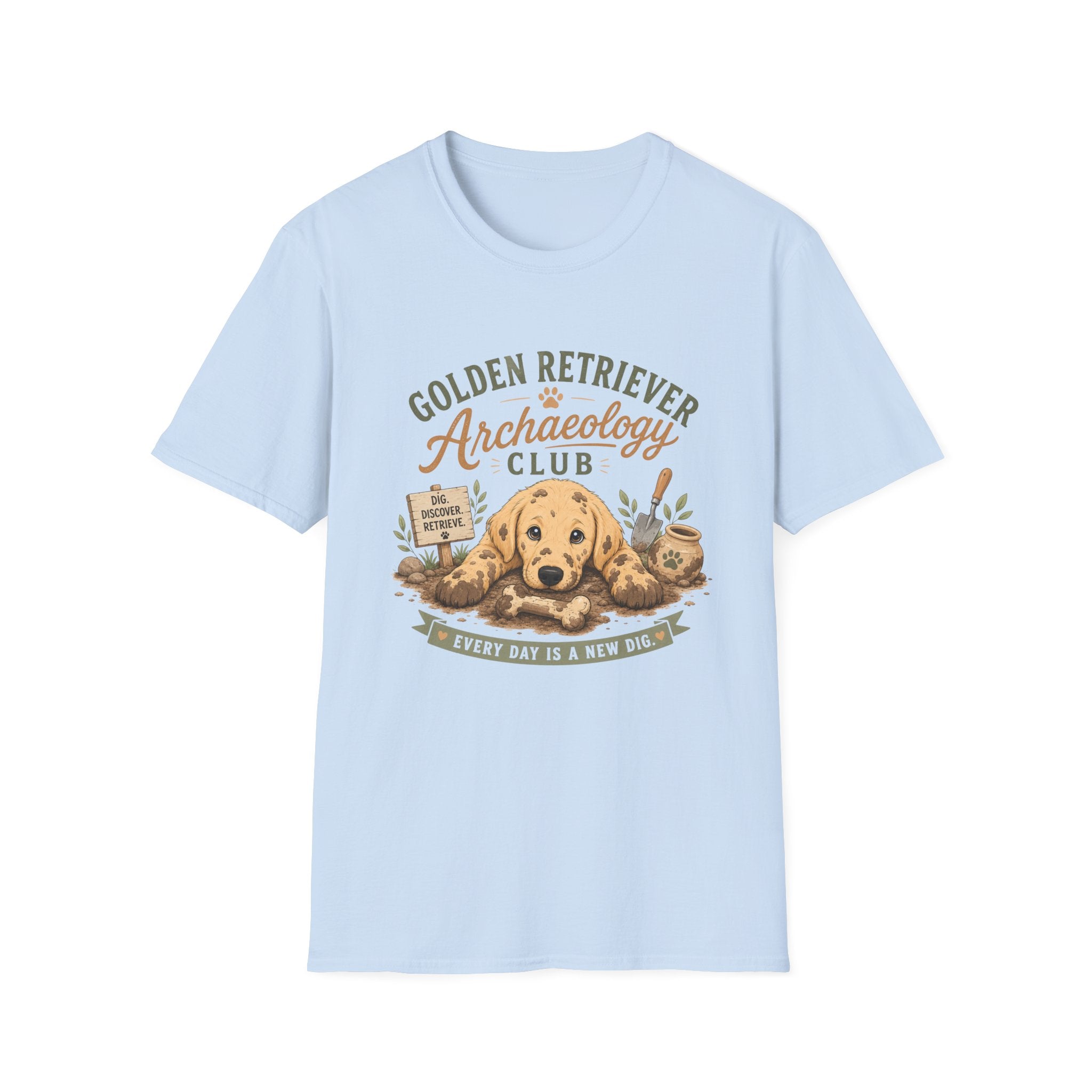 Golden Retriever Archaeology Club T-Shirt