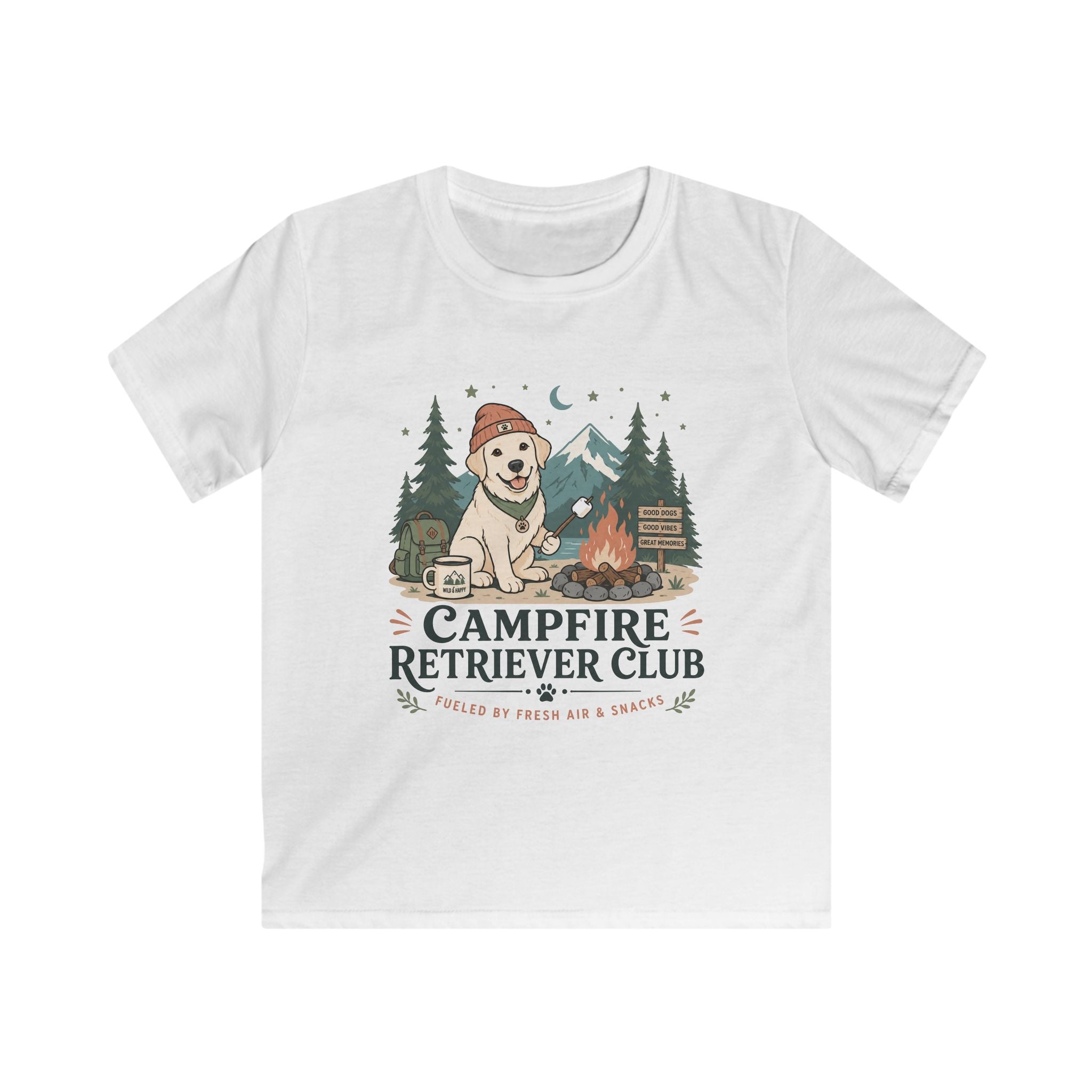 Camp Fire Retriever Club Kids Tee