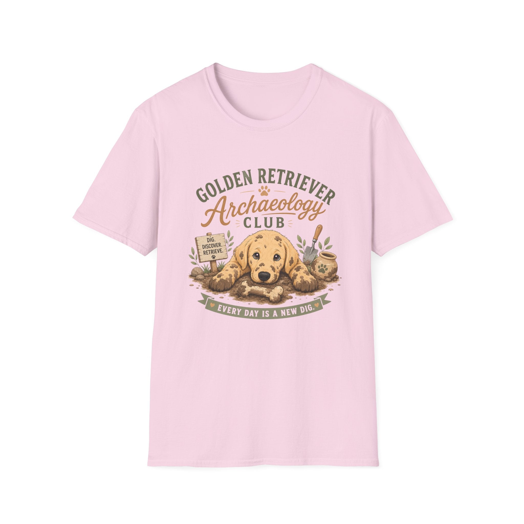 Golden Retriever Archaeology Club T-Shirt