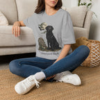 Black Labrador in Graveyard T-Shirt | Moon, Bats, Halloween Dog