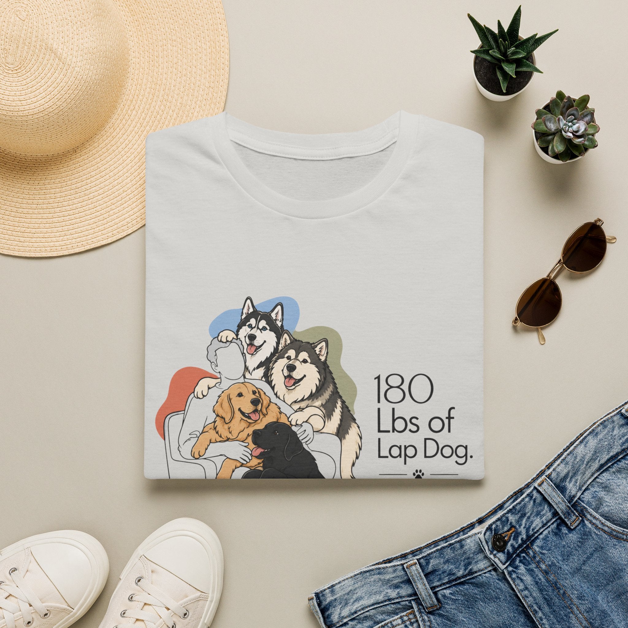 180 Lbs of Lap Dog T-Shirt