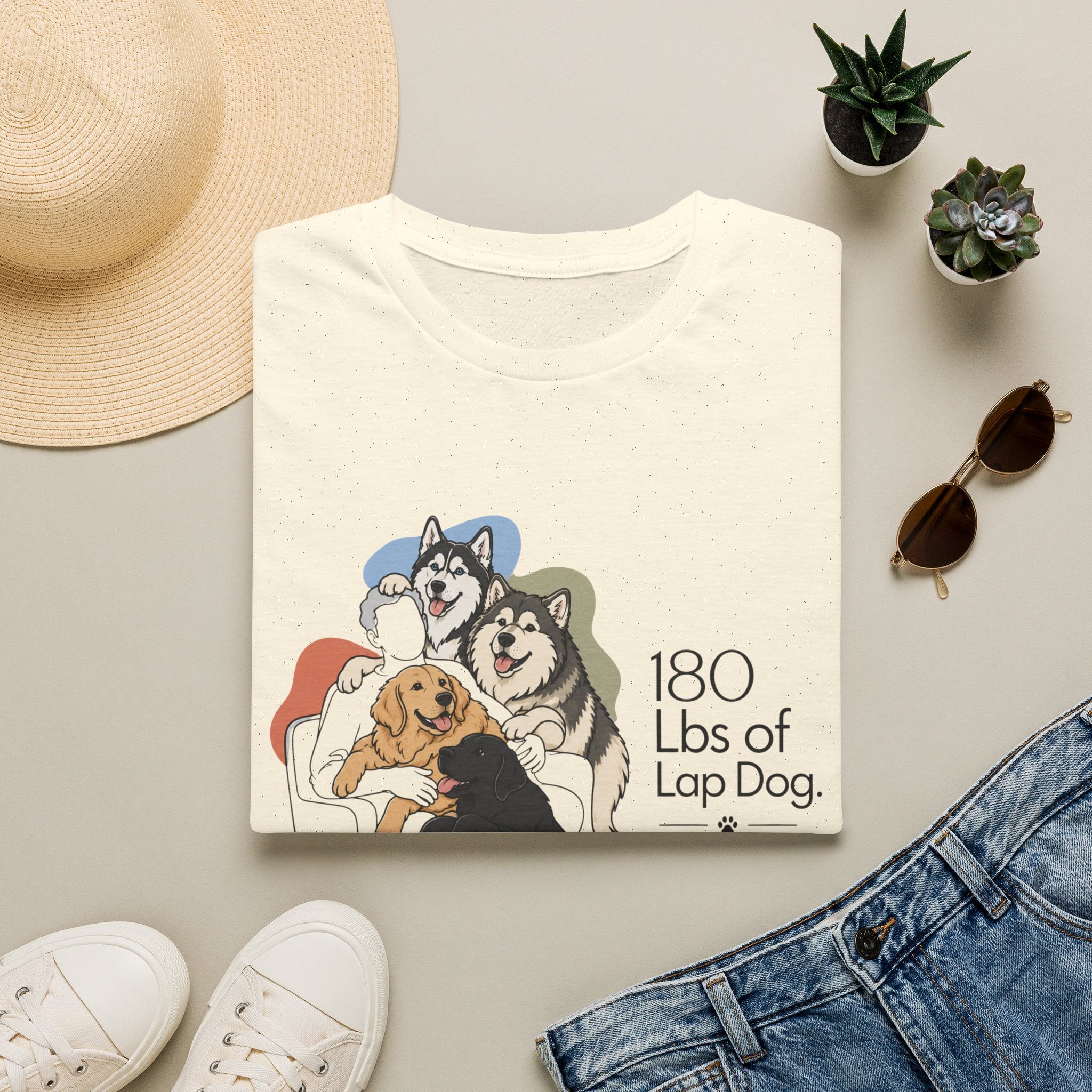 180 Lbs of Lap Dog T-Shirt