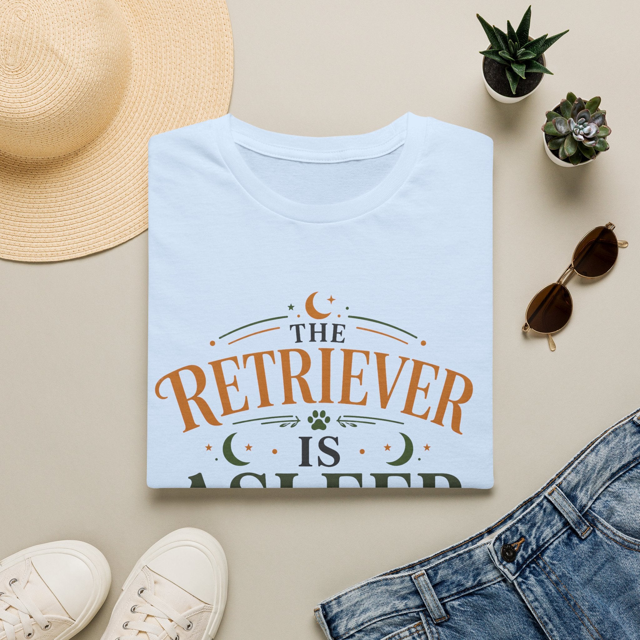 The Retriever is Asleep Nobody Move T-Shirt