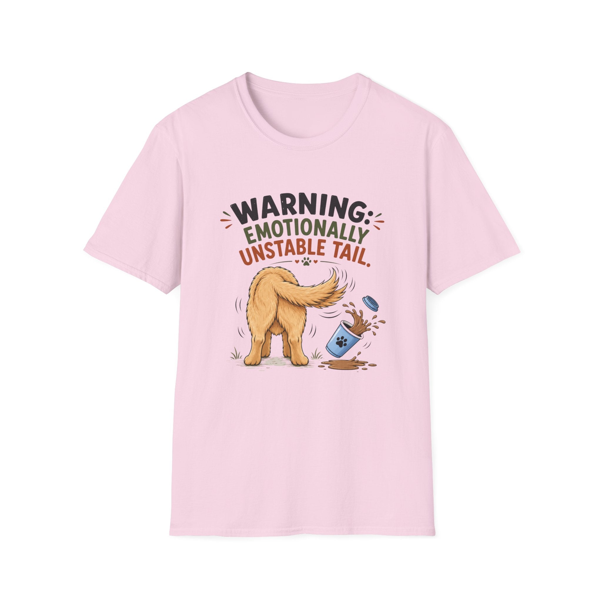 Warning Emotionally Unstable Tail T-Shirt