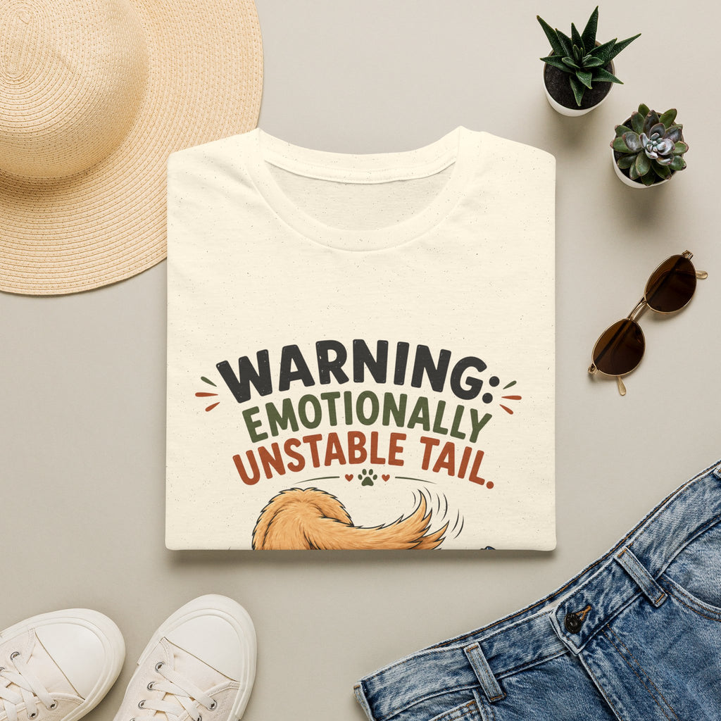 Warning Emotionally Unstable Tail T-Shirt