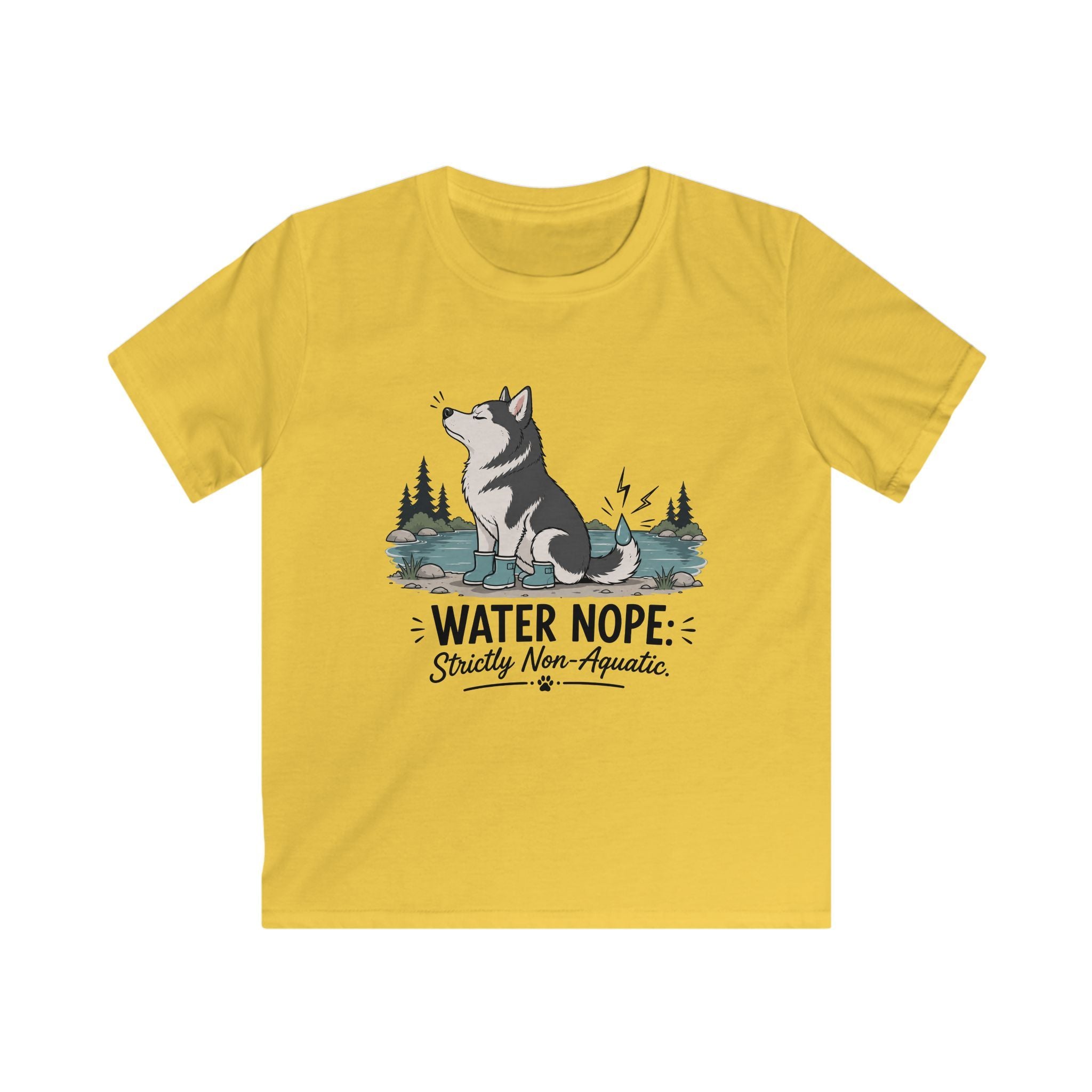 Water Nope Strictly Non-Aquatic Kids Tee
