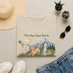 The Map Say North The Howl Say Adventure T-Shirt