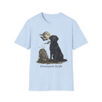 Black Labrador in Graveyard T-Shirt | Moon, Bats, Halloween Dog