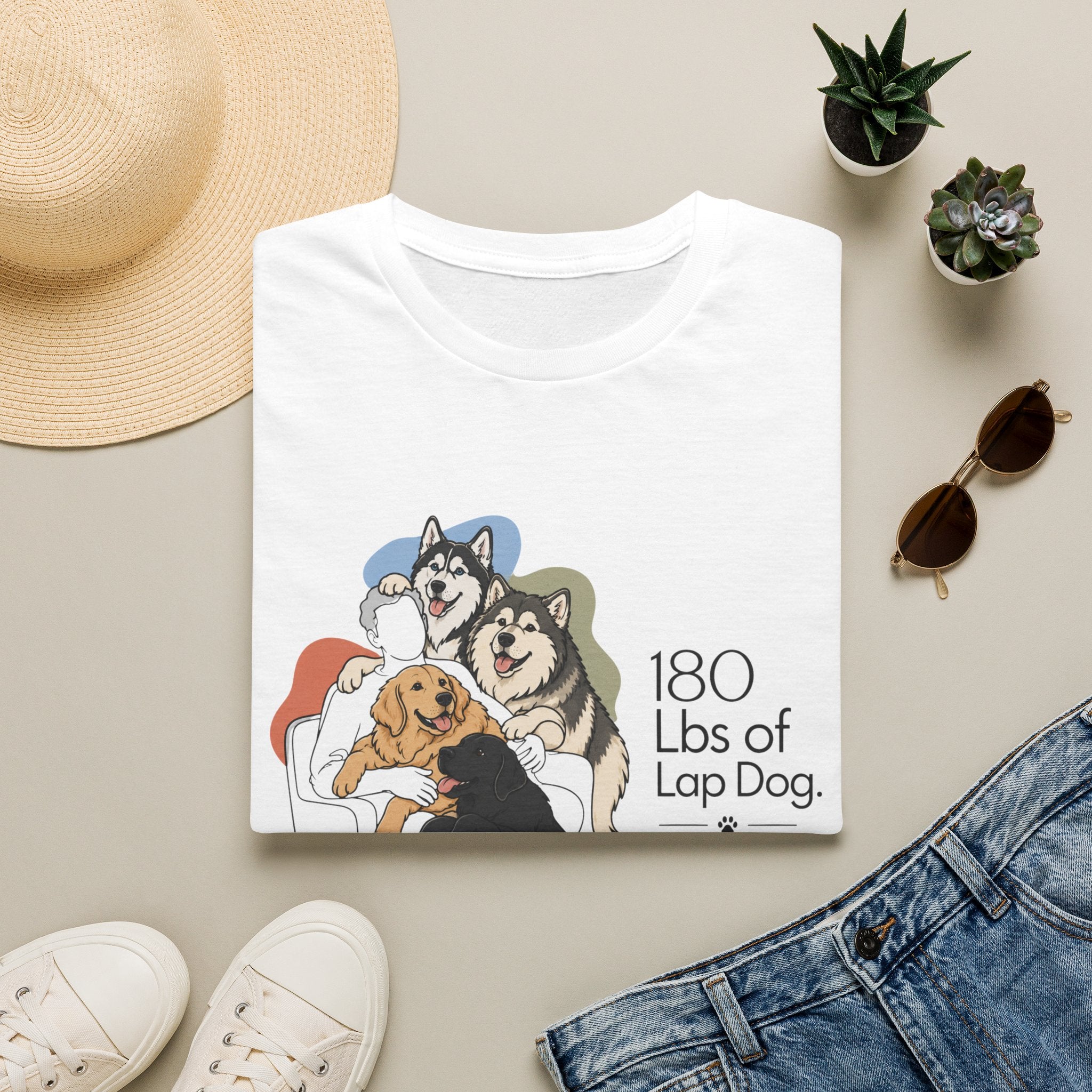 180 Lbs of Lap Dog T-Shirt