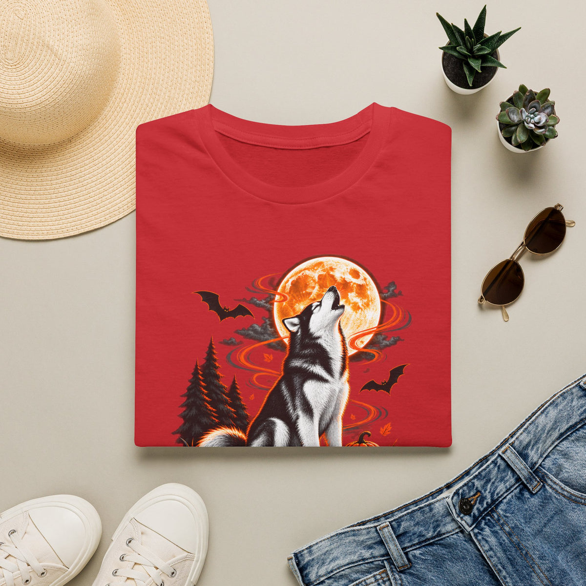 Moonlight Complaint Department T-Shirt | Howl at Night Halloween Wolf Tee