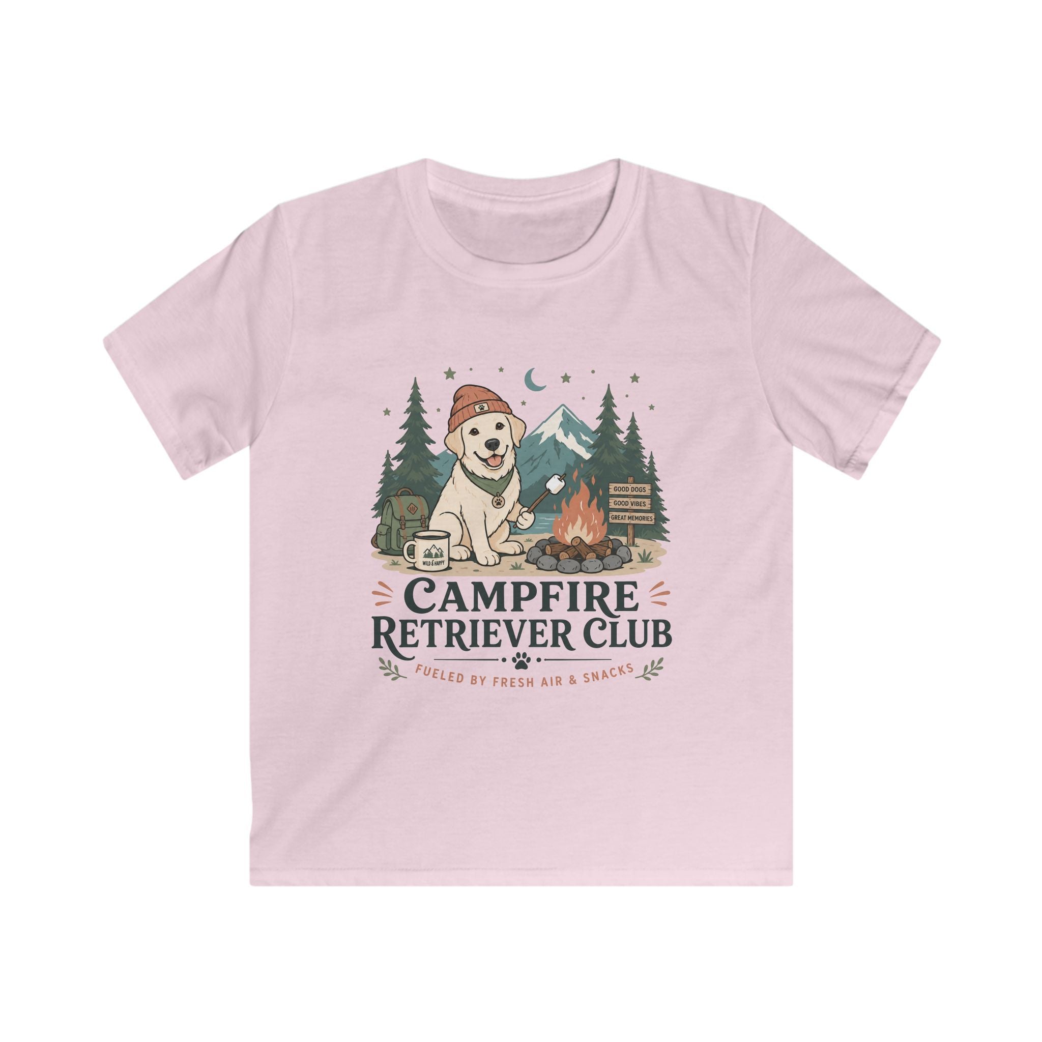 Camp Fire Retriever Club Kids Tee