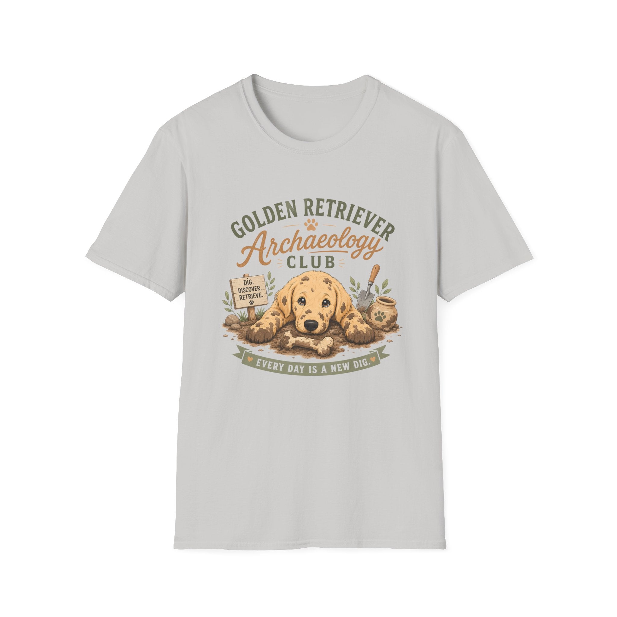Golden Retriever Archaeology Club T-Shirt