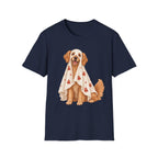 Super Cute Golden Ghost T-Shirt | Halloween Dog Ghost Design