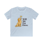 Will Sit For Cheese Kids Tee