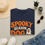 Spooky Season Dog T-Shirt | Halloween Ghost Pup Graphic Tee