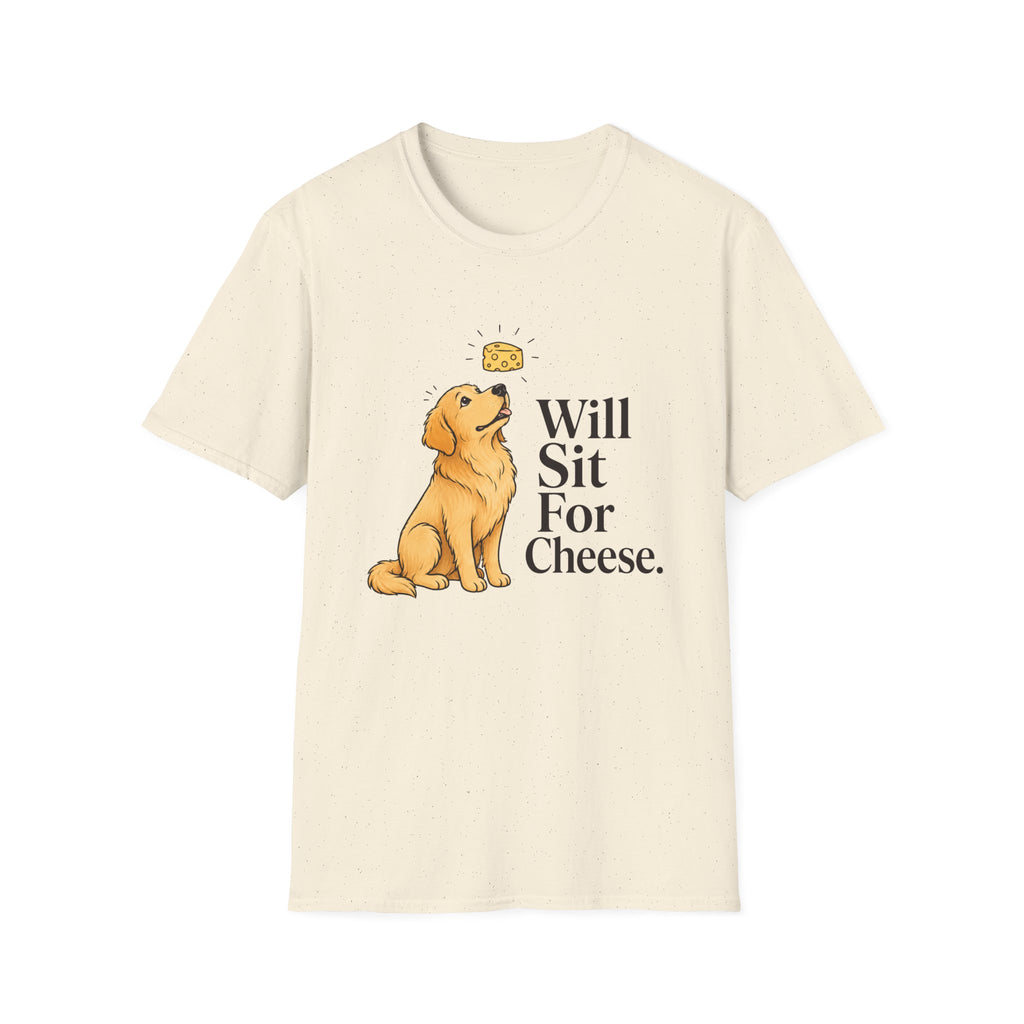 Will Sit For Cheese T-Shirt