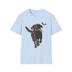 Fetch the Bones Black Labrador T-Shirt | Halloween Dog Ghost Design