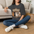 Midnight Treat Patrol T-Shirt | Halloween Dog Squad, Moon & Bats