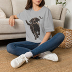 Fetch the Bones Black Labrador T-Shirt | Halloween Dog Ghost Design