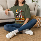 Husky Vampire Halloween Howl-O-Ween Supervisor T-Shirt | Spooky Dog Tee